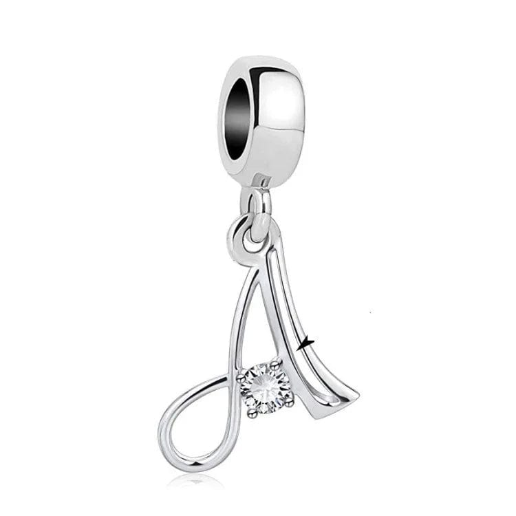 Elegant Crystal Letter A~Z Alphabet Charm