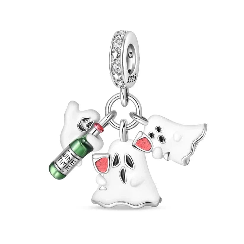 Luminous Wine Time Ghost Charm