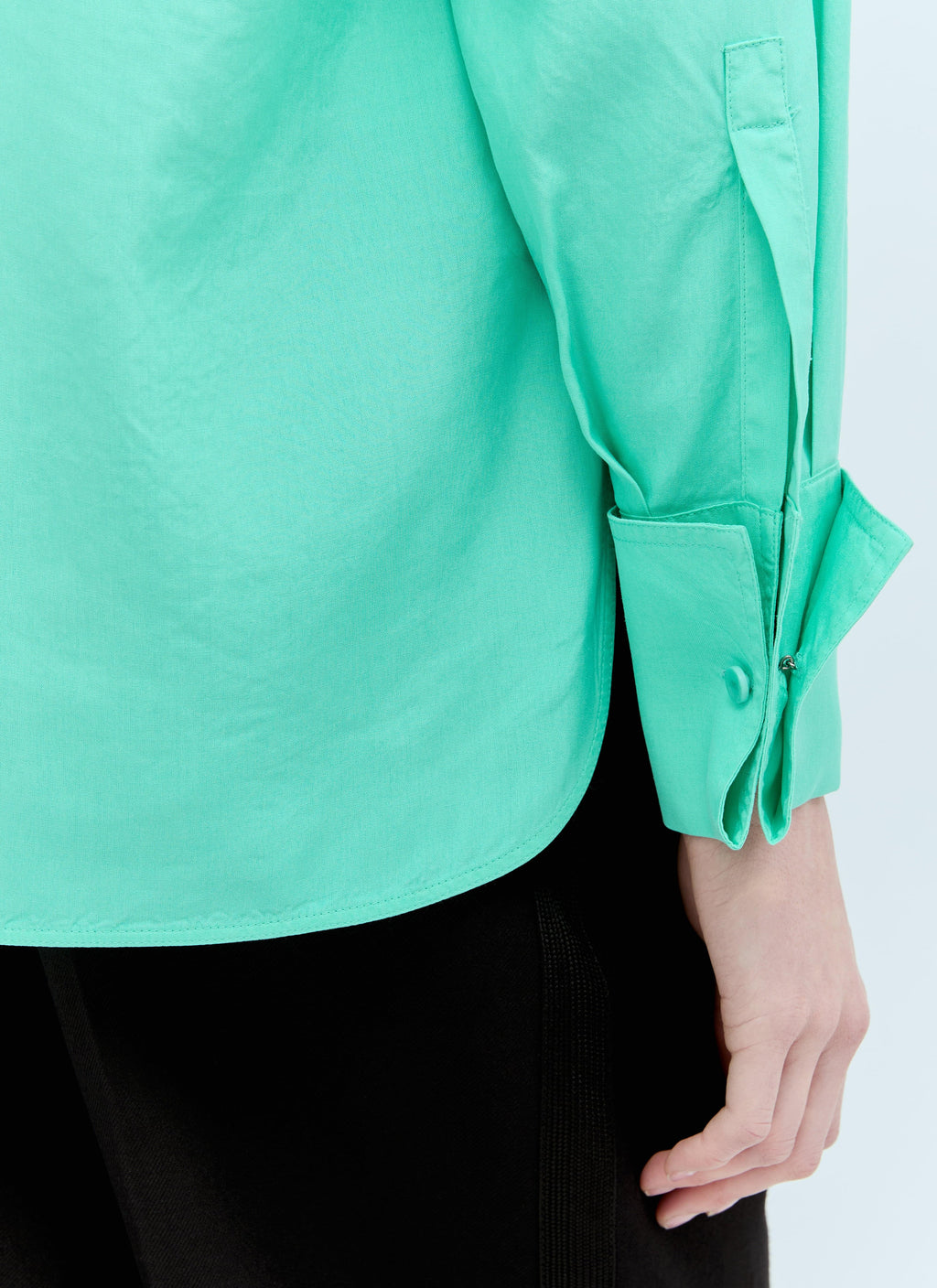 Max Mara Women Flap Pockets Silk Shirt