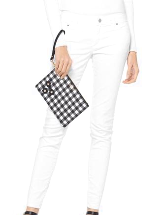 Michael Michael Kors Gingham Medium Zip Pouch