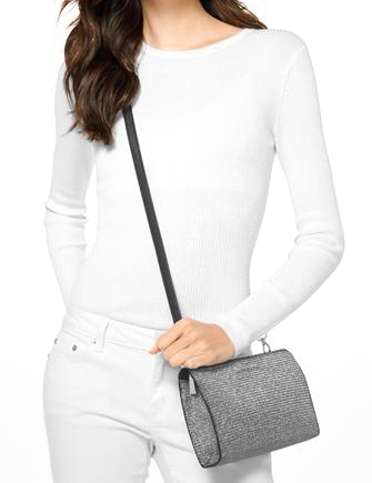 Michael Michael Kors Large Metallic Crossbody Clutch