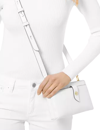 Michael Michael Kors Tab Leather Crossbody Bag