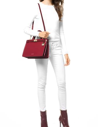Michael Michael Kors Tatiana Small Leather Satchel