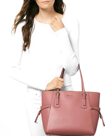 Michael Michael Kors Voyager East West Crossgrain Leather Tote