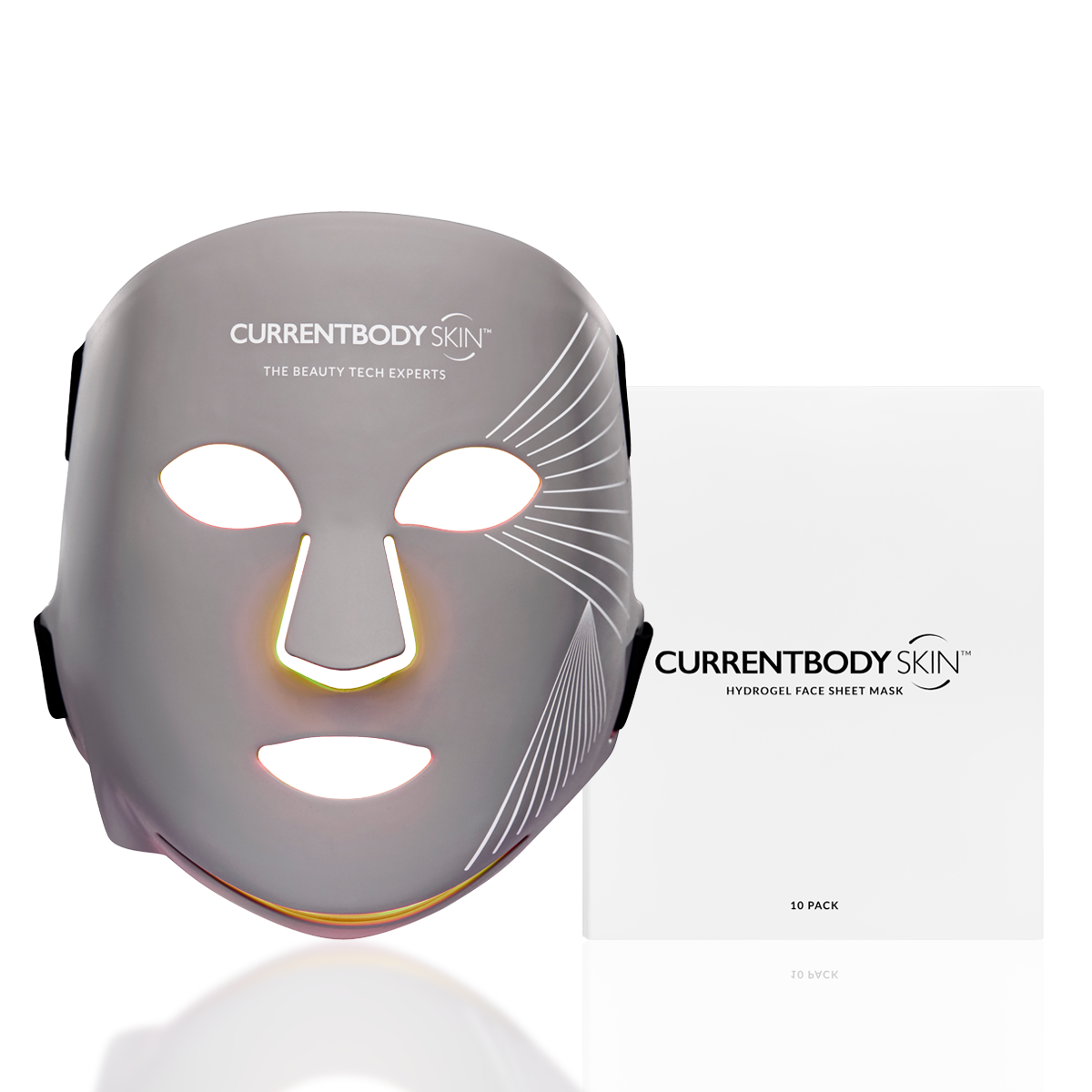 CurrentBody Skin LED Multilight Mask & Face Hydrogels (10 Pack)