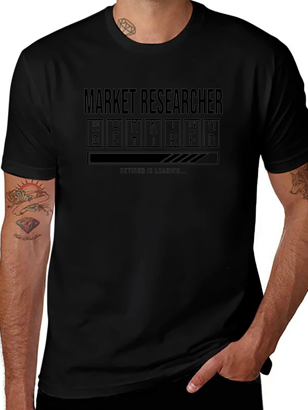 Market Researcher Retirement Loading T-Shirt