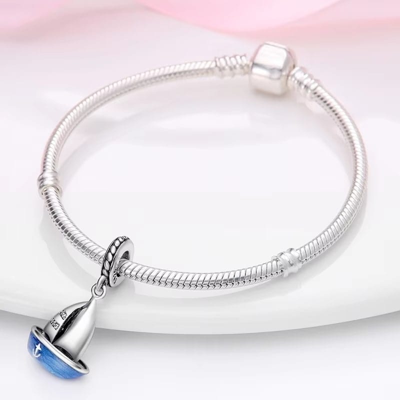 Ocean Sail Boat Dangle Charm