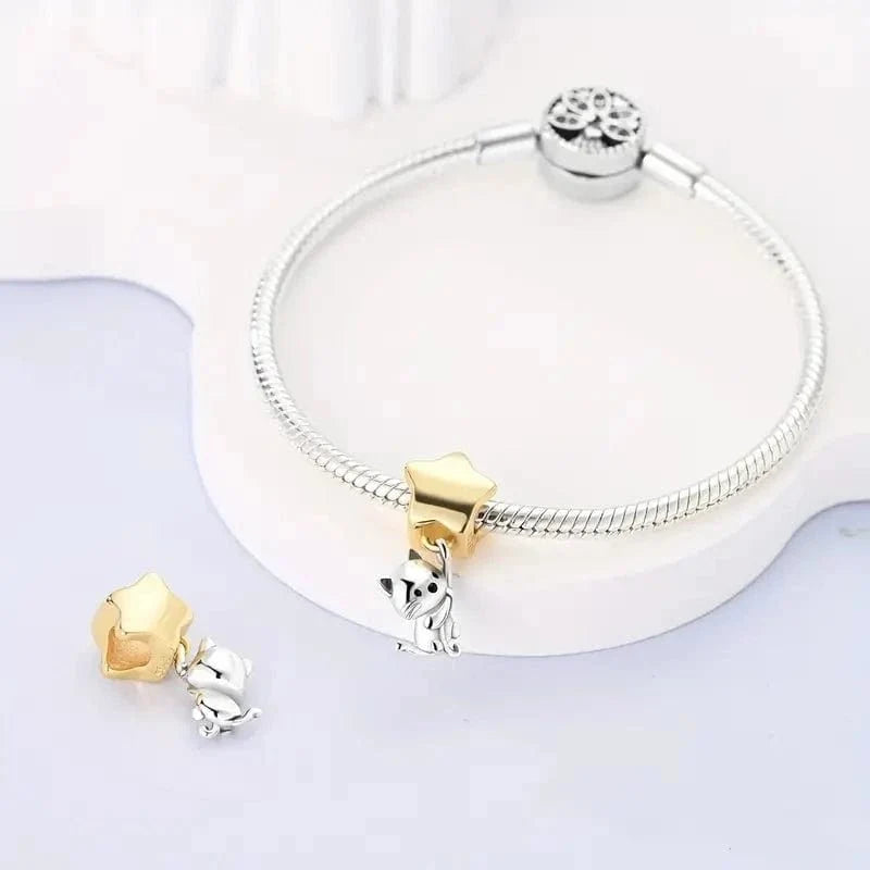 Pet Gold Star Charm