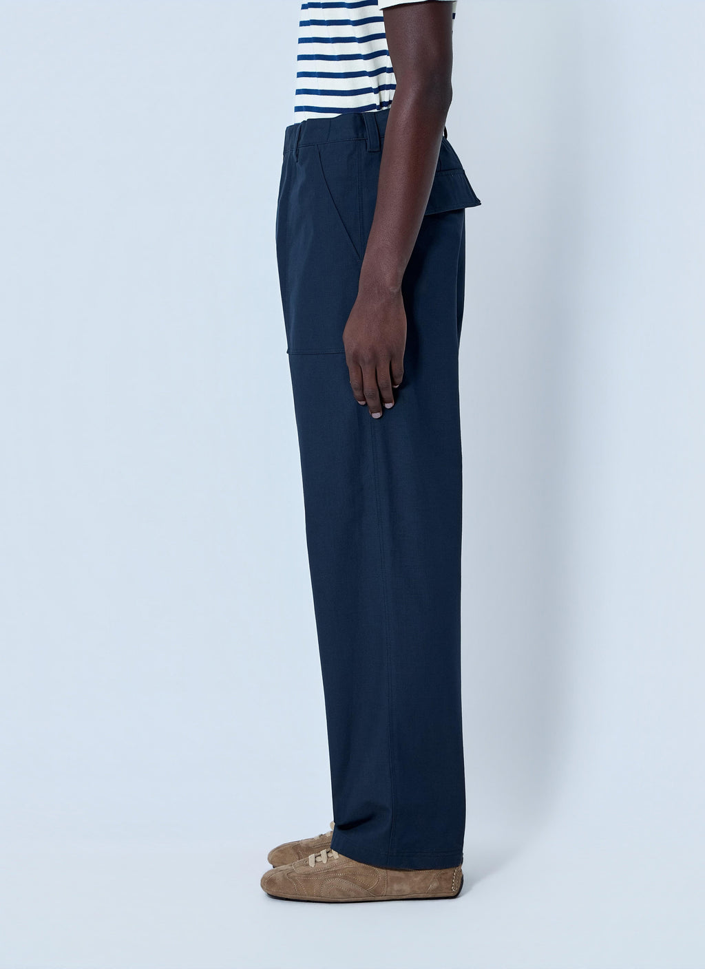 Prada Men Wide-Leg Tailored Trousers