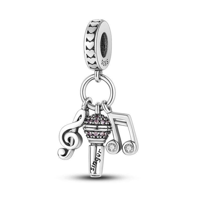Singer Note Charm