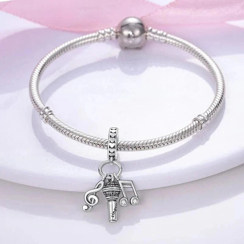 Singer Note Charm