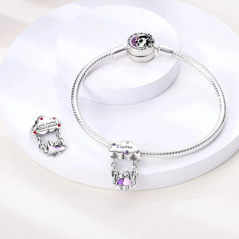 Sisters Love Dangle Charm