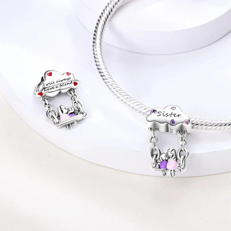 Sisters Love Dangle Charm