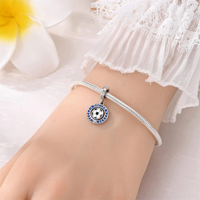 Soccer Spinning Dangle Charm