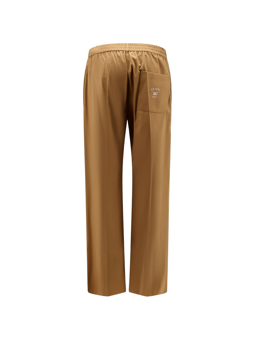 Celine Men Cotton And Linen Blend Trousers