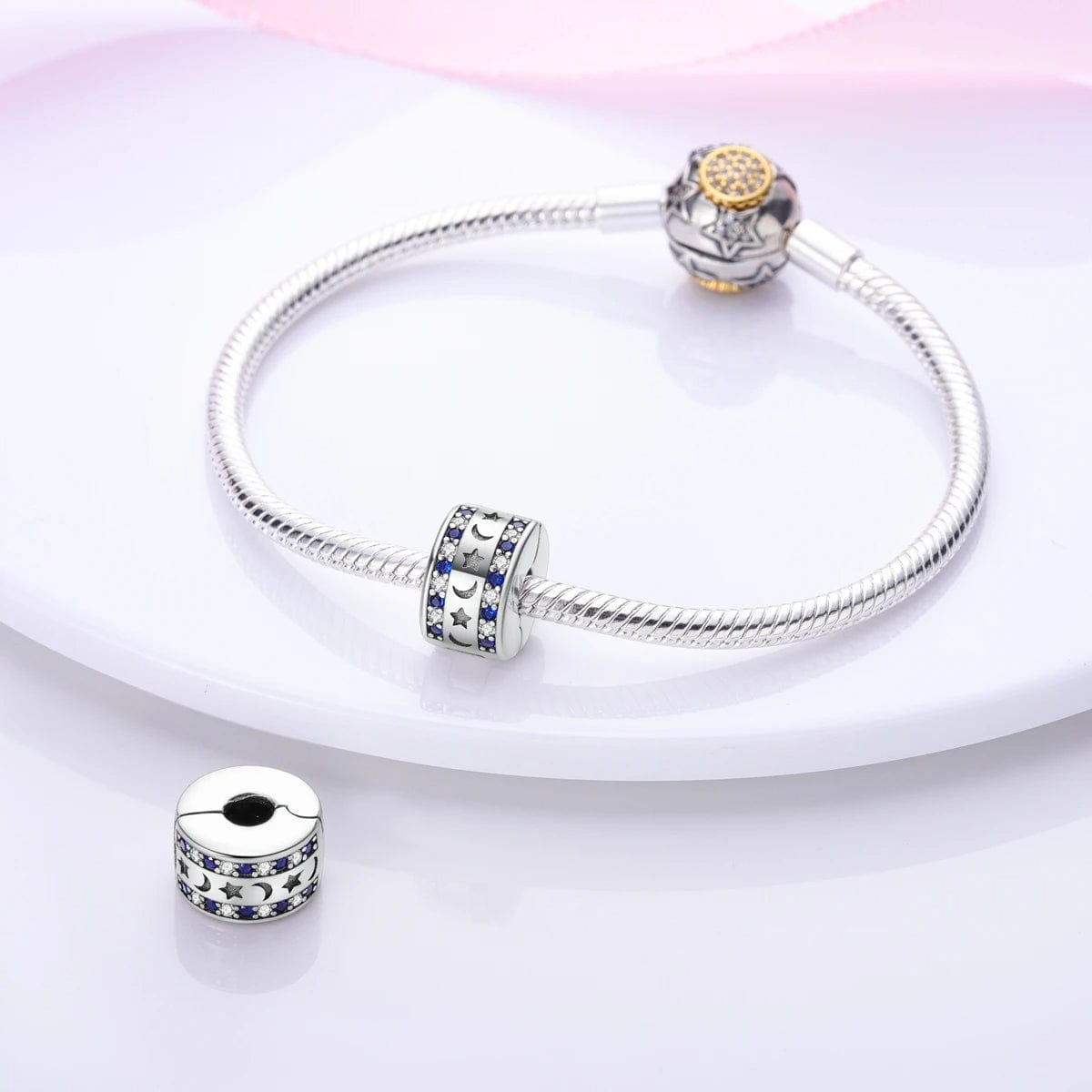 Sun and Moon Clip Charm