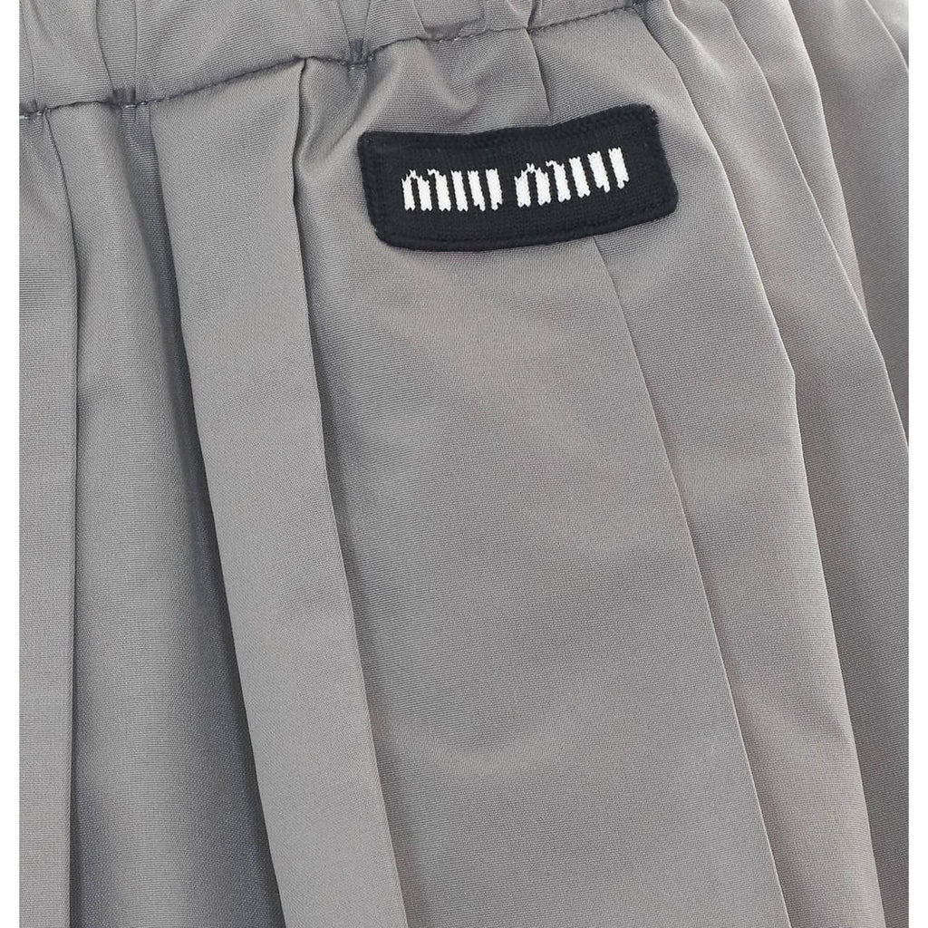 Miu Miu Women Technical Fabric Mini Skirt