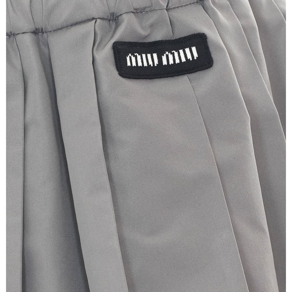 Miu Miu Women Technical Fabric Mini Skirt