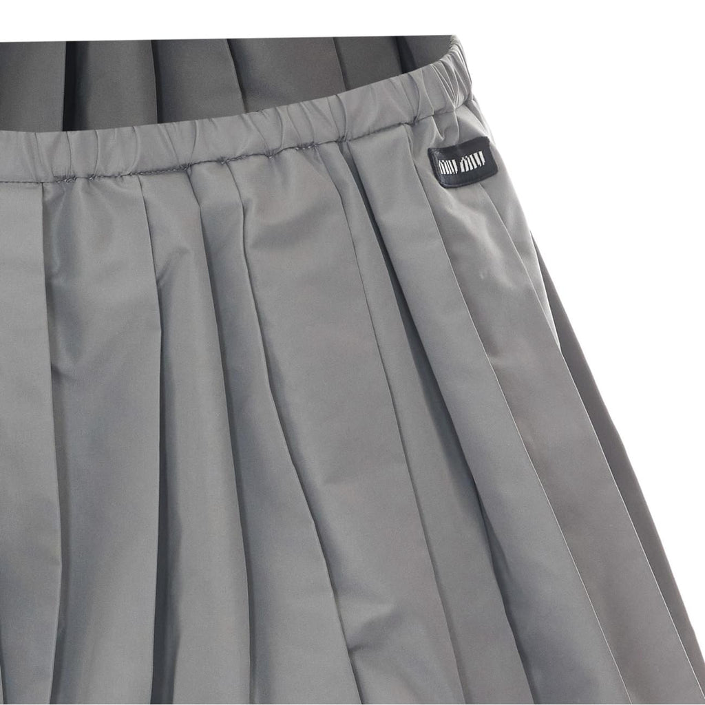 Miu Miu Women Technical Fabric Mini Skirt