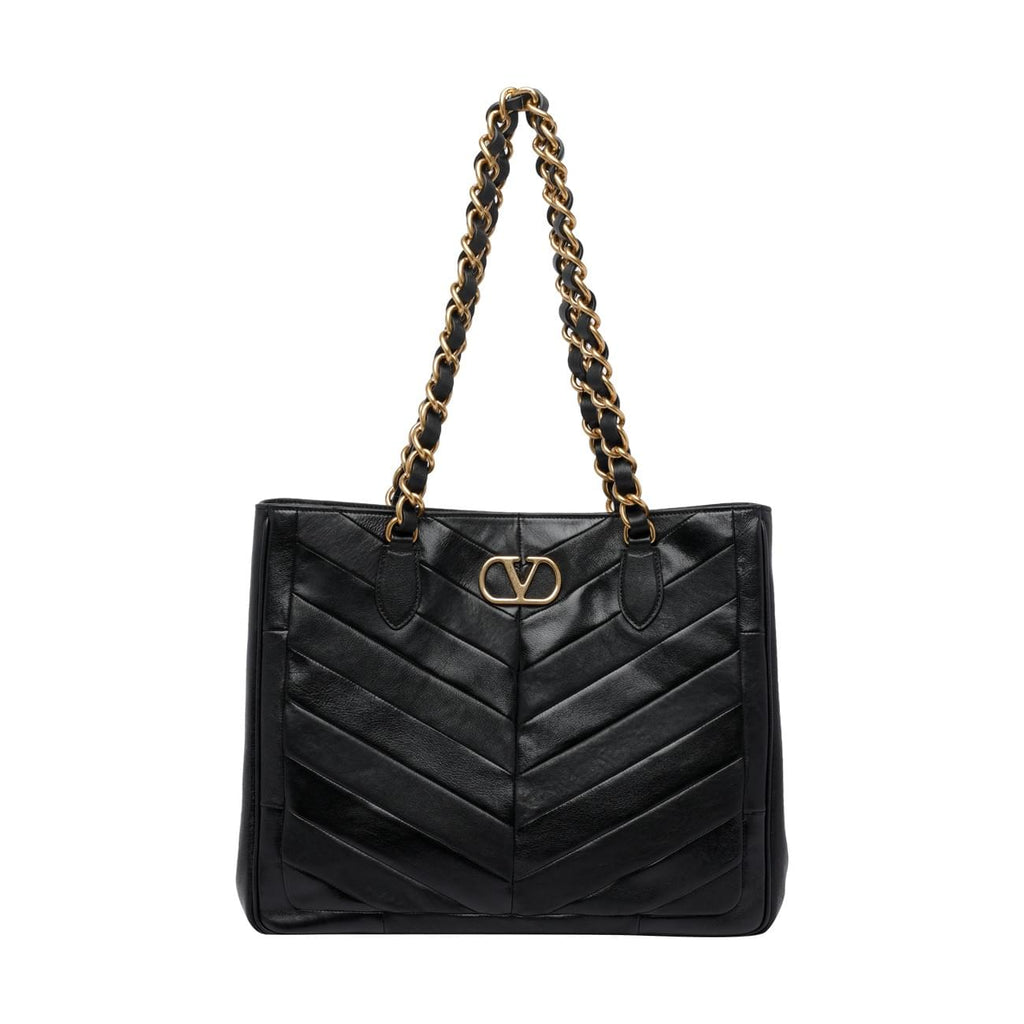 Valentino Garavani Women Valentino Garavani Laseine Chevron Motif Shopping Bag