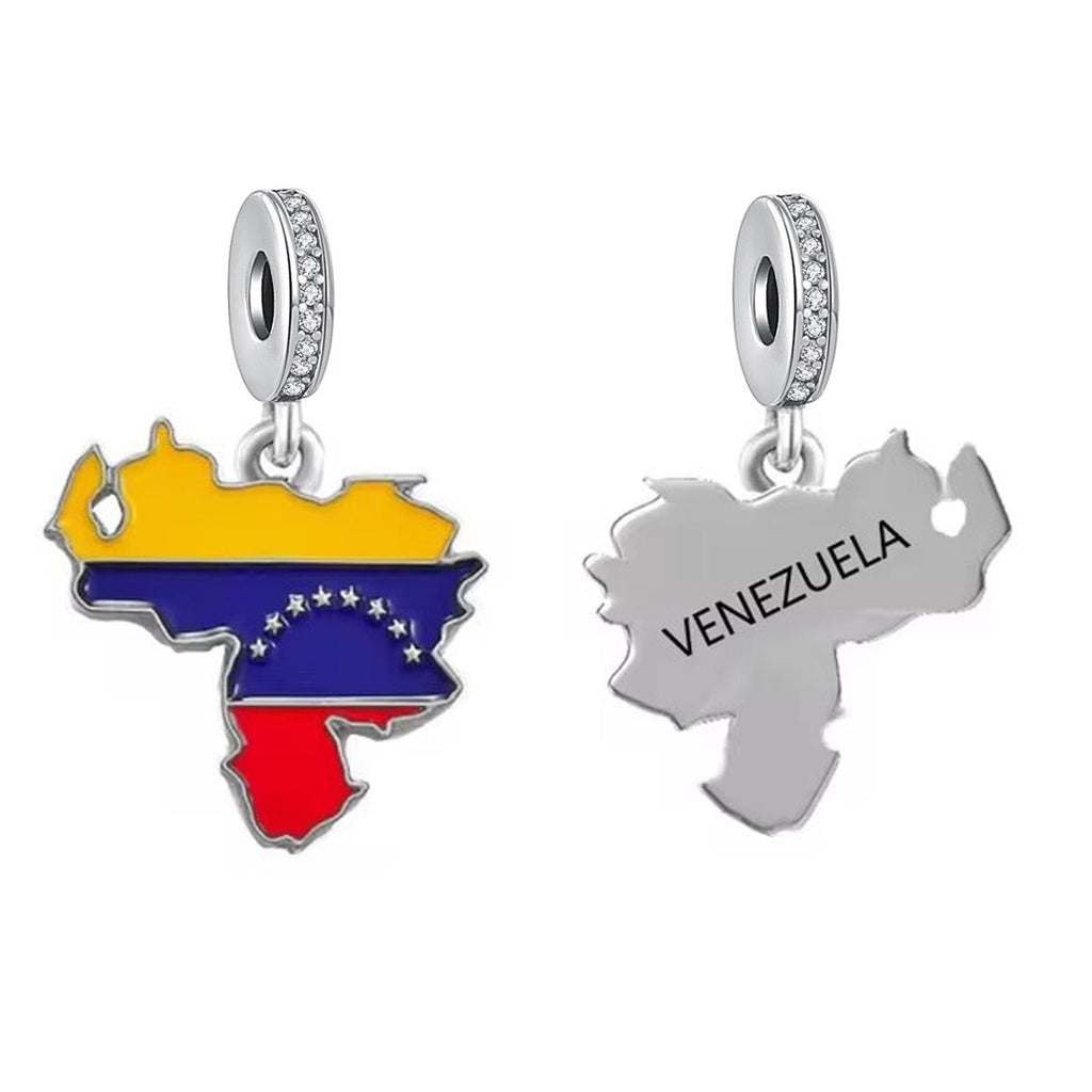 Venezuela Map Dangle Charm