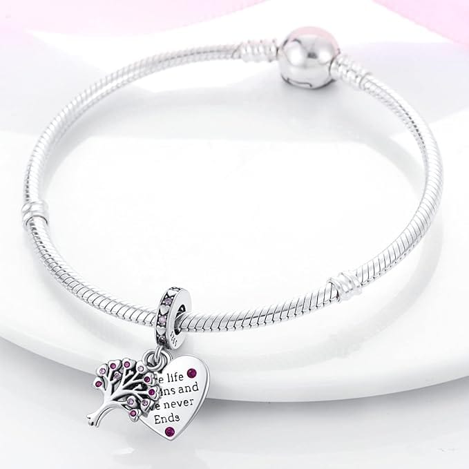 Where Life Begins And Love Never Ends Tree of Life Charm