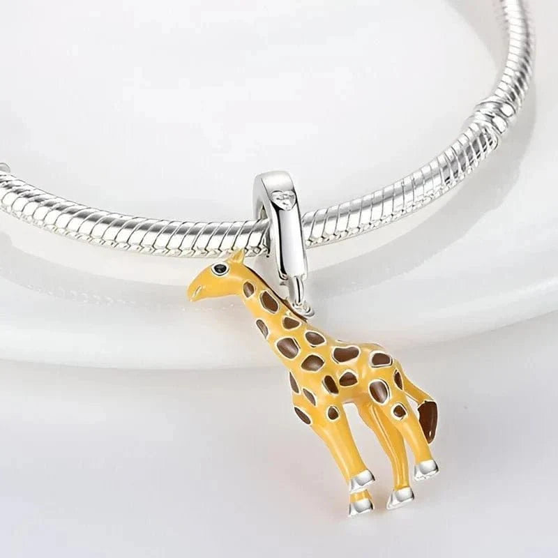Yellow Giraffe Dangle Charm