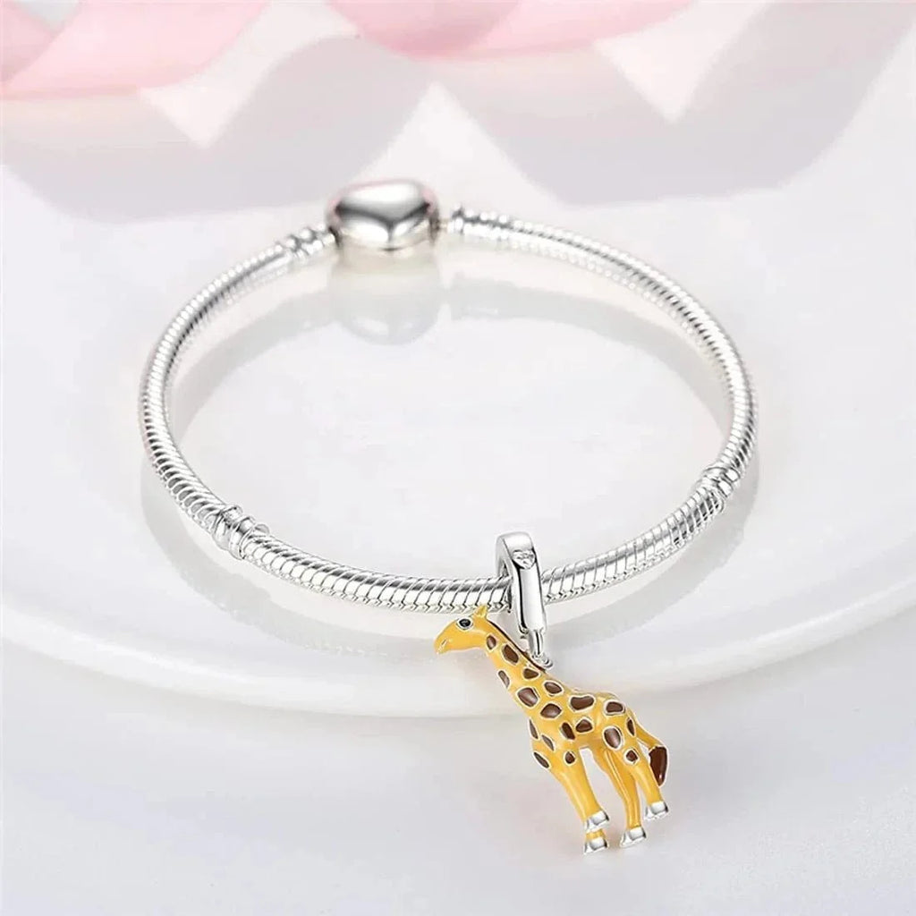 Yellow Giraffe Dangle Charm
